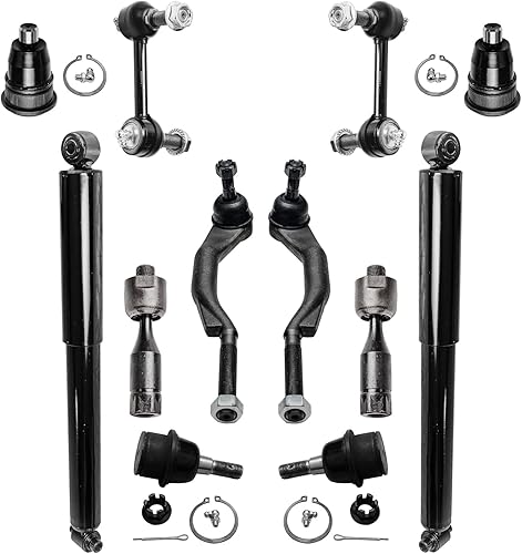 Miniatura 893 de Detroit Axle - Kit de suspensión delantera de 10 piezas para Chevy Aveo Aveo5 Pontiac G3 Wave 2 Ready Struts Assembly 2 Enlaces de barra