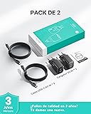 INIU 30 W USB C Charger Pack of 2, [USBC + USBA] Fast Charger with Cable, Gan PD 3.0 Multiple Power Supply, USB C Charger for iPhone 16 15 Pro Max, iPad, Galaxy S25 S24 S23 Ultra, Google ECC - 6