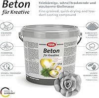 Vista 2 de Viva Decor Hormigón para creativos, gris, 11.0 lbs