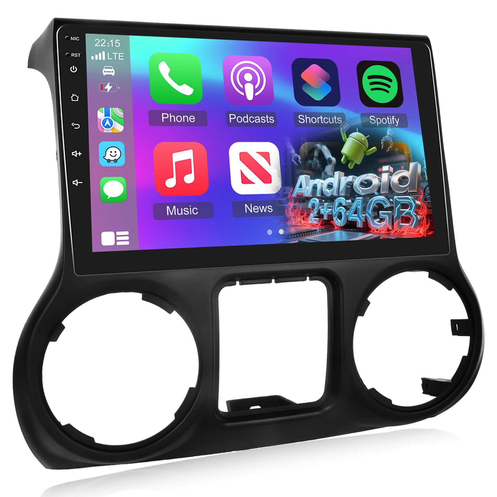 Photo 1 of [2+64GB] Car Radio for Jeep Wrangler 2011 2012 2013 2014