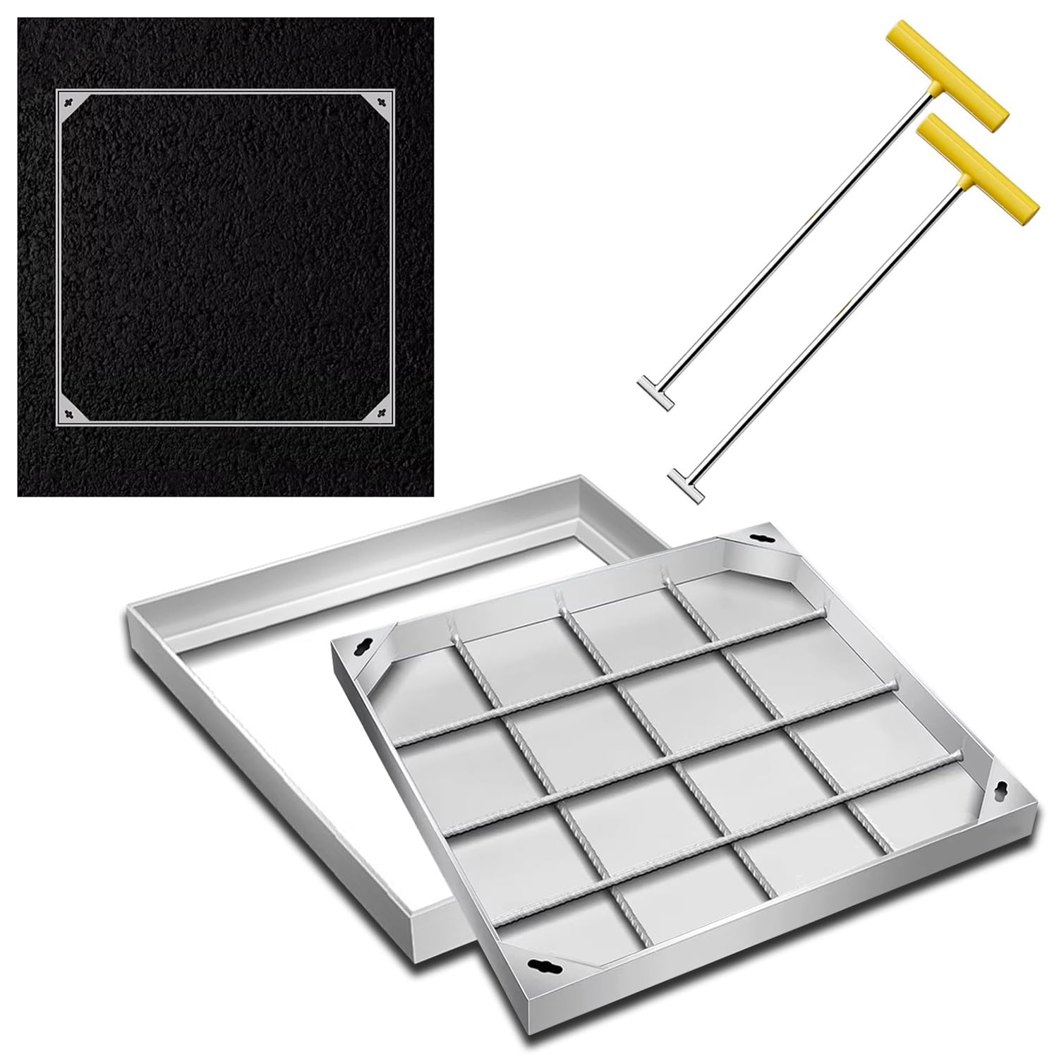 Couvercle de Regard en Acier Inoxydable contre les chutes et glissades de fosse septique