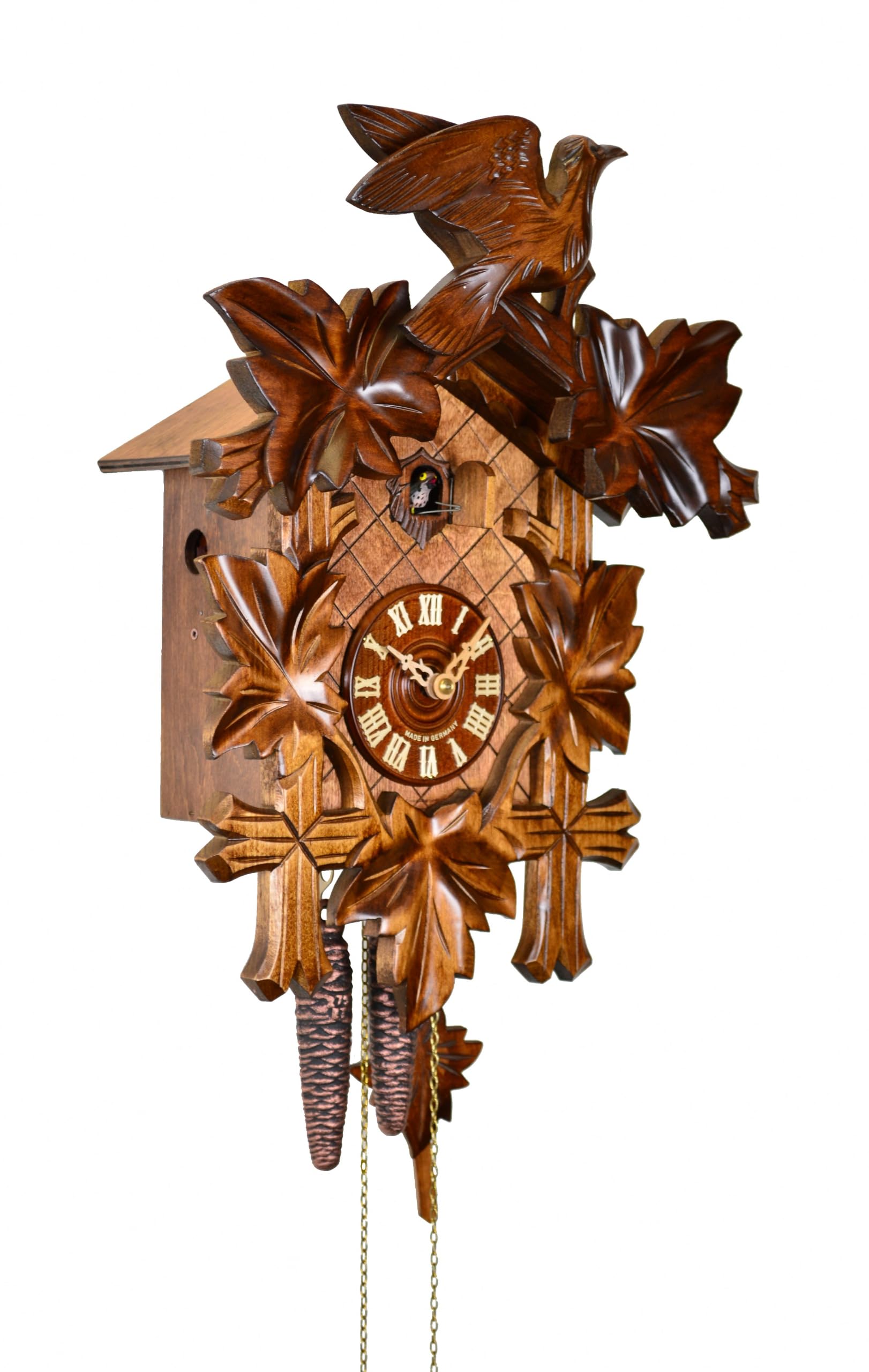 Reloj cucú 5 follajes, pajarito