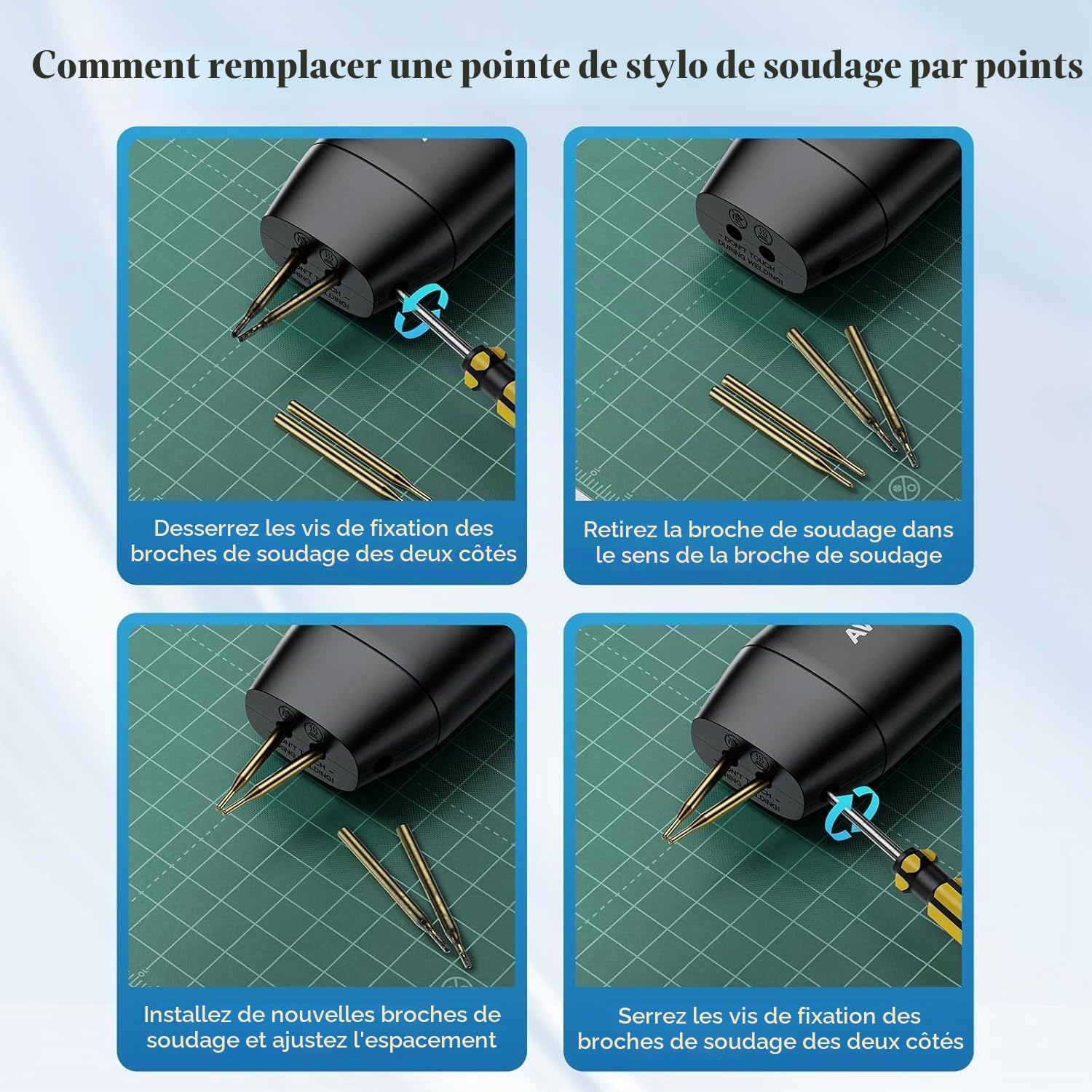 Soudeuse par points portative HD2, avec pointes doubles et interchangeables - Soudage à double impulsion à 90 niveaux pour batteries 18650 et tôles de nickel de 0,2 mm, écran LCD, portable et s