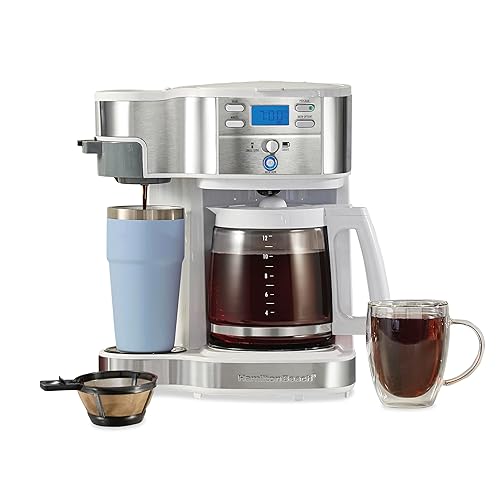 2-Way Programmable Coffee Maker, 12 Cup Glass Carafe And Single