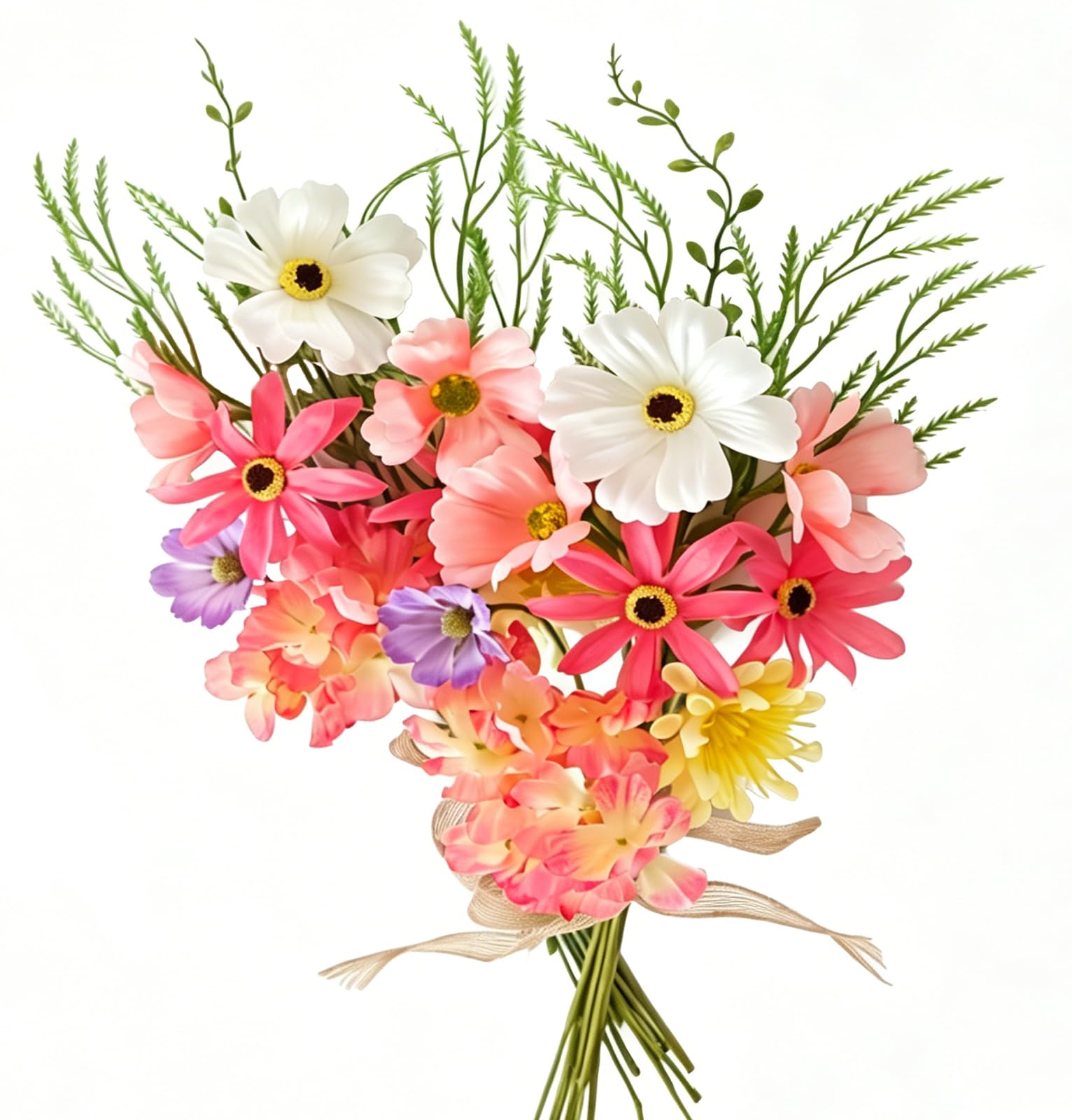 Fleurs artificielles durables en soie pour un centre de table printanier toujours frais
