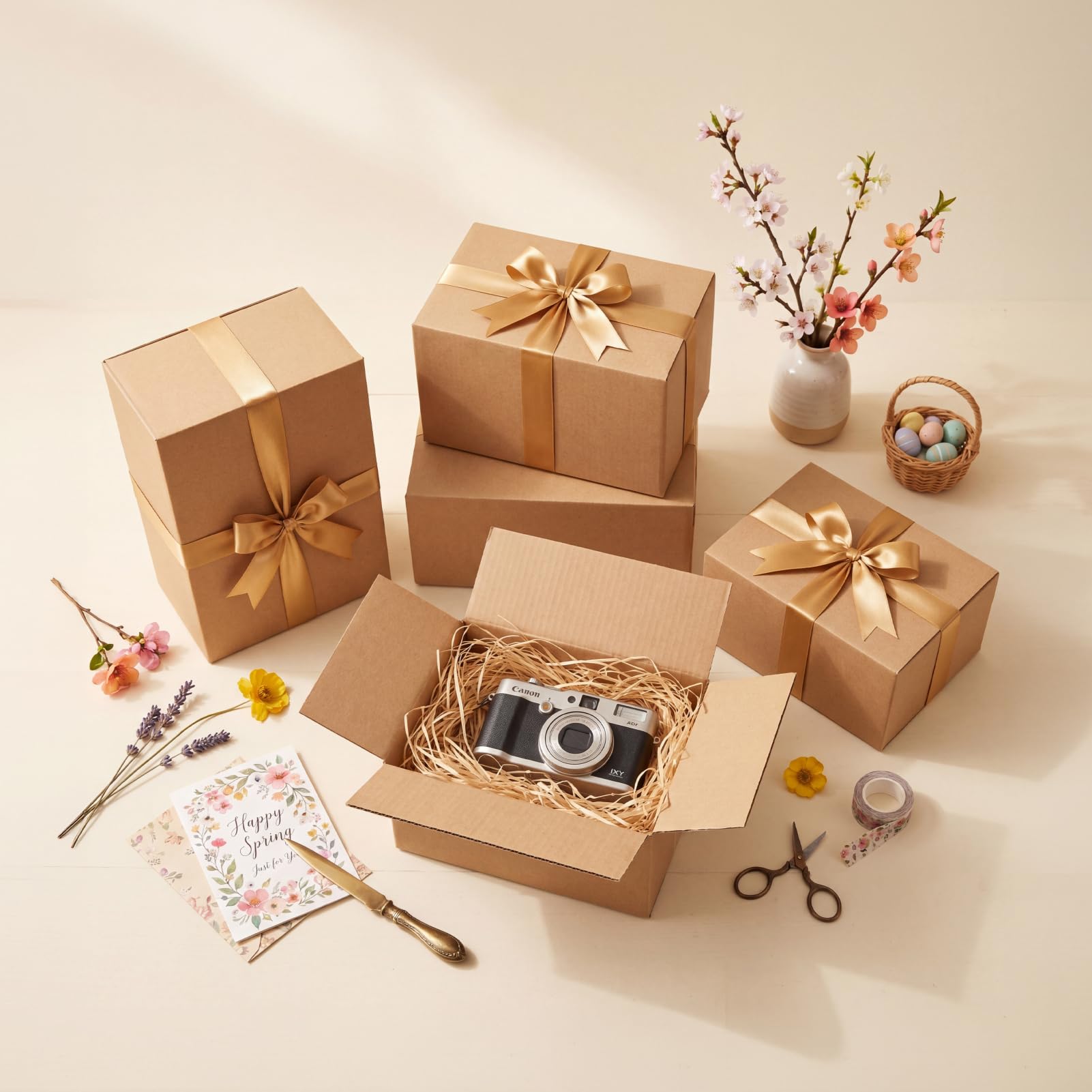 CRUGLA Paquete de 30 cajas de envío de varios tamaños (10 x 7 x 5, 9 x 6 x 4, 8 x 6 x 4), 10 cajas pequeñas para embalaje de pequeñas empresas, envío y almacenamiento