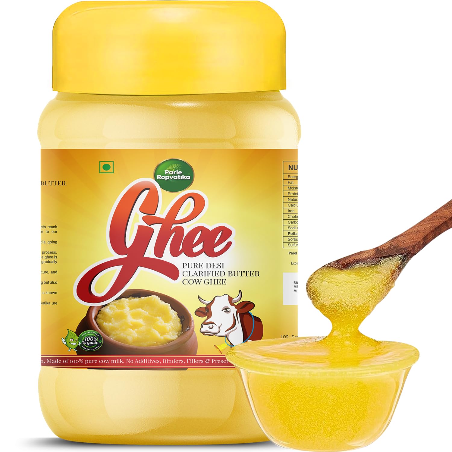 Parle Ropvatika Pure Desi Cow Ghee 100ml Clarified Butter Desi Ghee