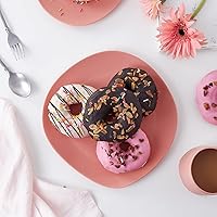 Vista 38 de Stone lain Delilah - Juego de platos llanos de 6 piezas, porcelana, naranja pastel