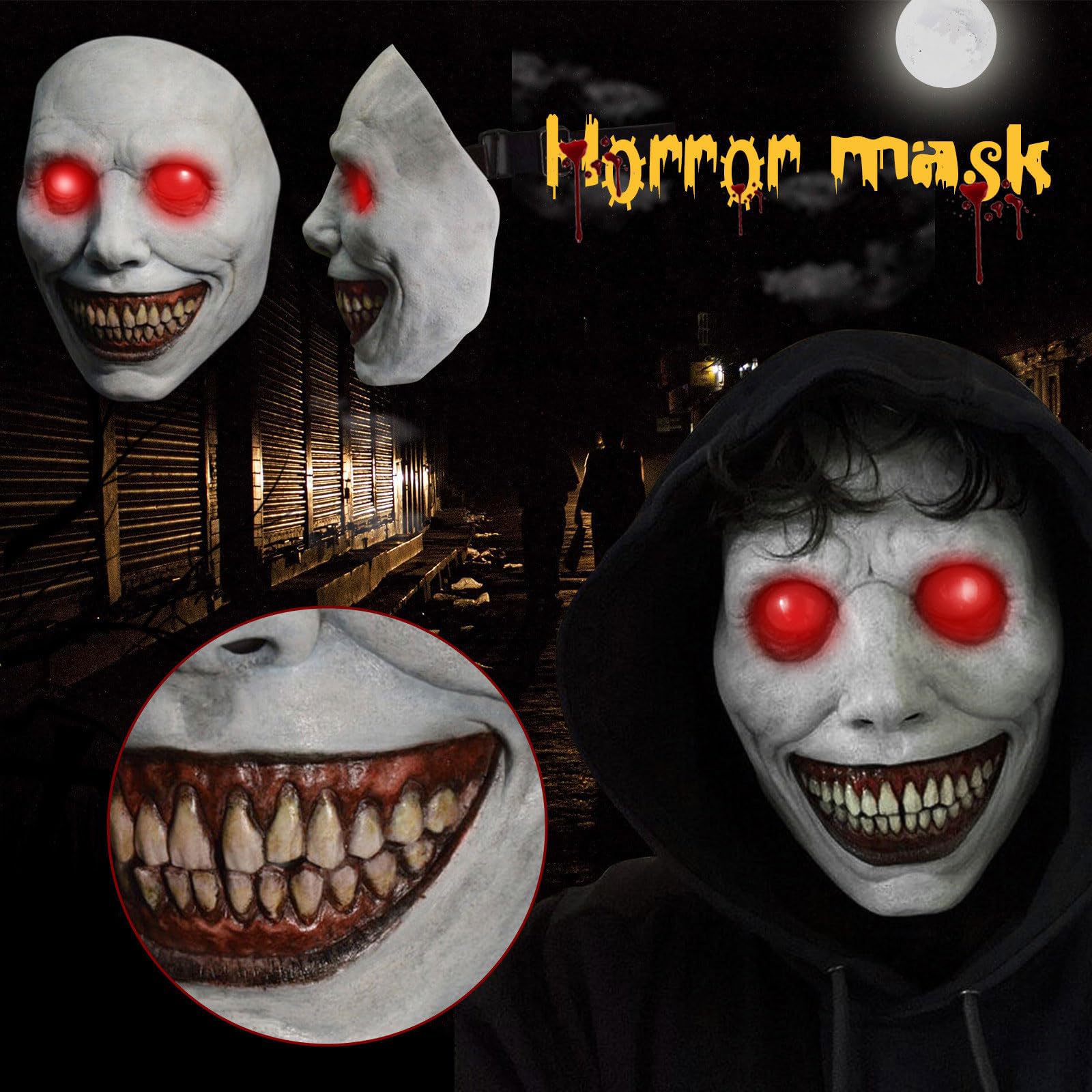 Halloween Exorcist Smile Mask - Image 2