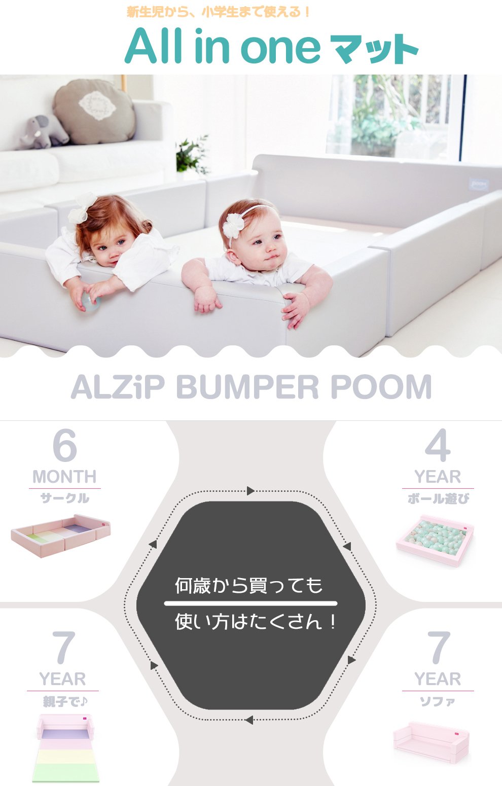※専用※ALZIP＊バンパールーム＊ベビーサークル＊キッズルーム Amazon.co.jp: ALZIP mat ベビーサークル【子供用 NEW バンパーマット