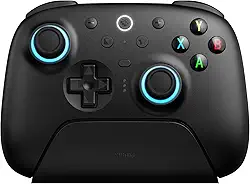 8Bitdo Ultimate 2 Wireless Controller for Windows & Android, Gaming Controller with TMR Joysticks, Switchable Hall Effect/Tactile Triggers, Motion Control, RGB Fire Ring, 8Speed Wireless Tech, Black