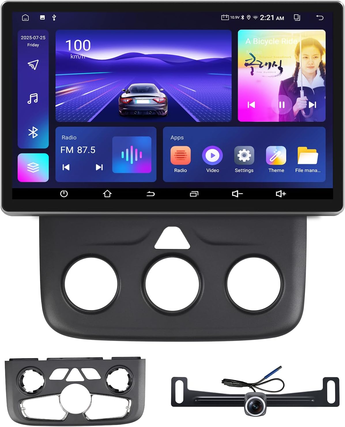 11.5 inch (4G+64G) Car Radio Stereo Upgrade for Dodge Ram 1500 2500 3500 2013-2018 Compatible with Carplay Android Auto GPS Navigation WiFi Bluetooth Mirroring Touchscreen Headunit Replacement