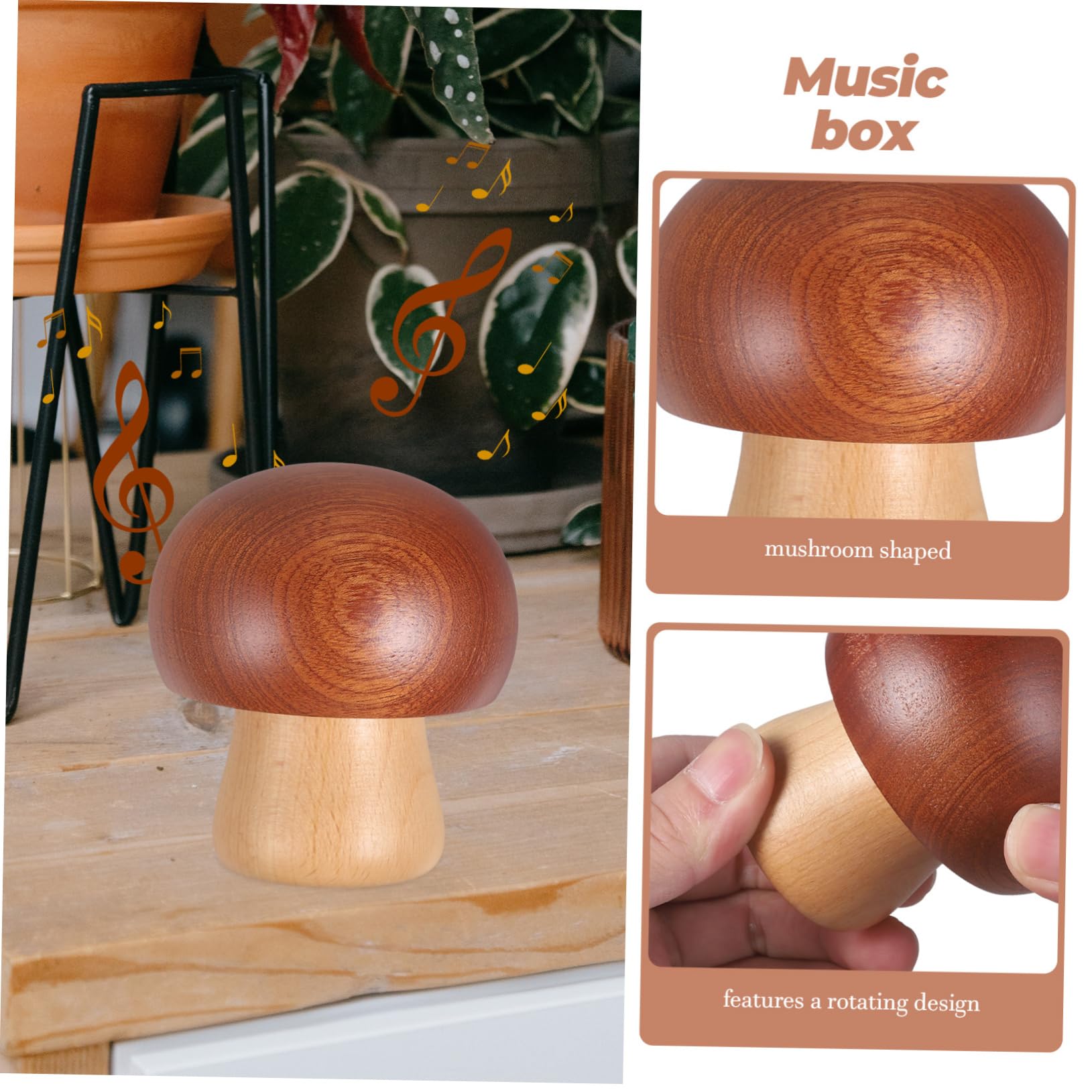 TOPBATHY Elegante Carillon in Legno - Ornamento Decorativo Rotante per La Casa E Il Soggiorno