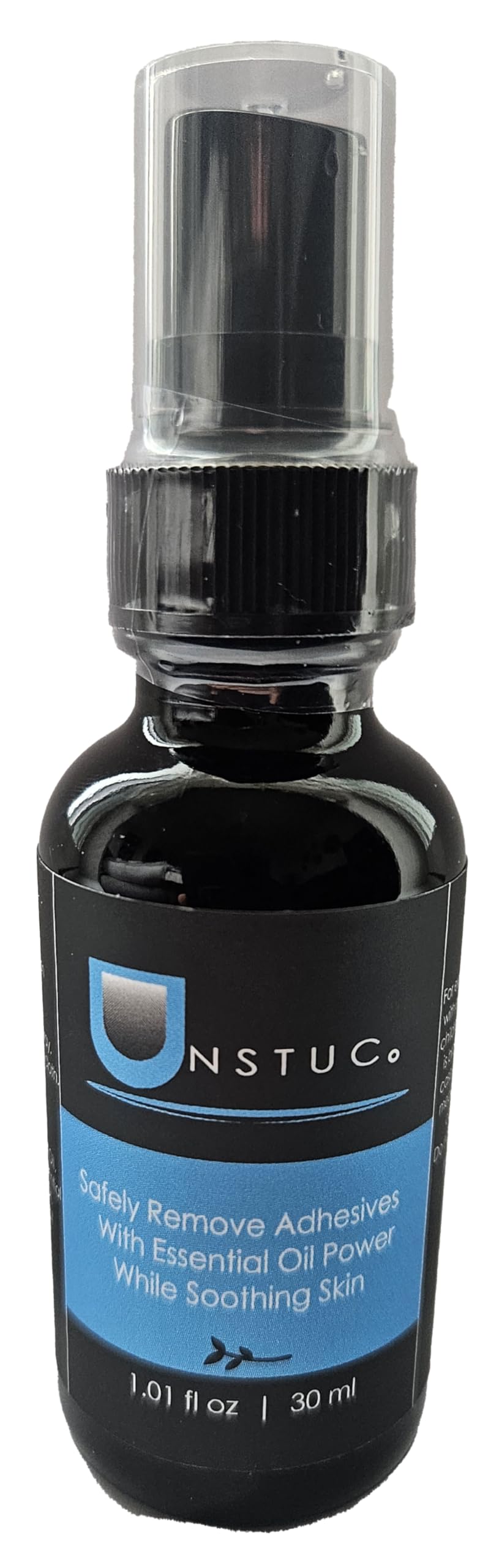 Unstuc Natural Adhesive Remover with Essential Oils, Soothing Formula, 1.01 fl oz No-Sting