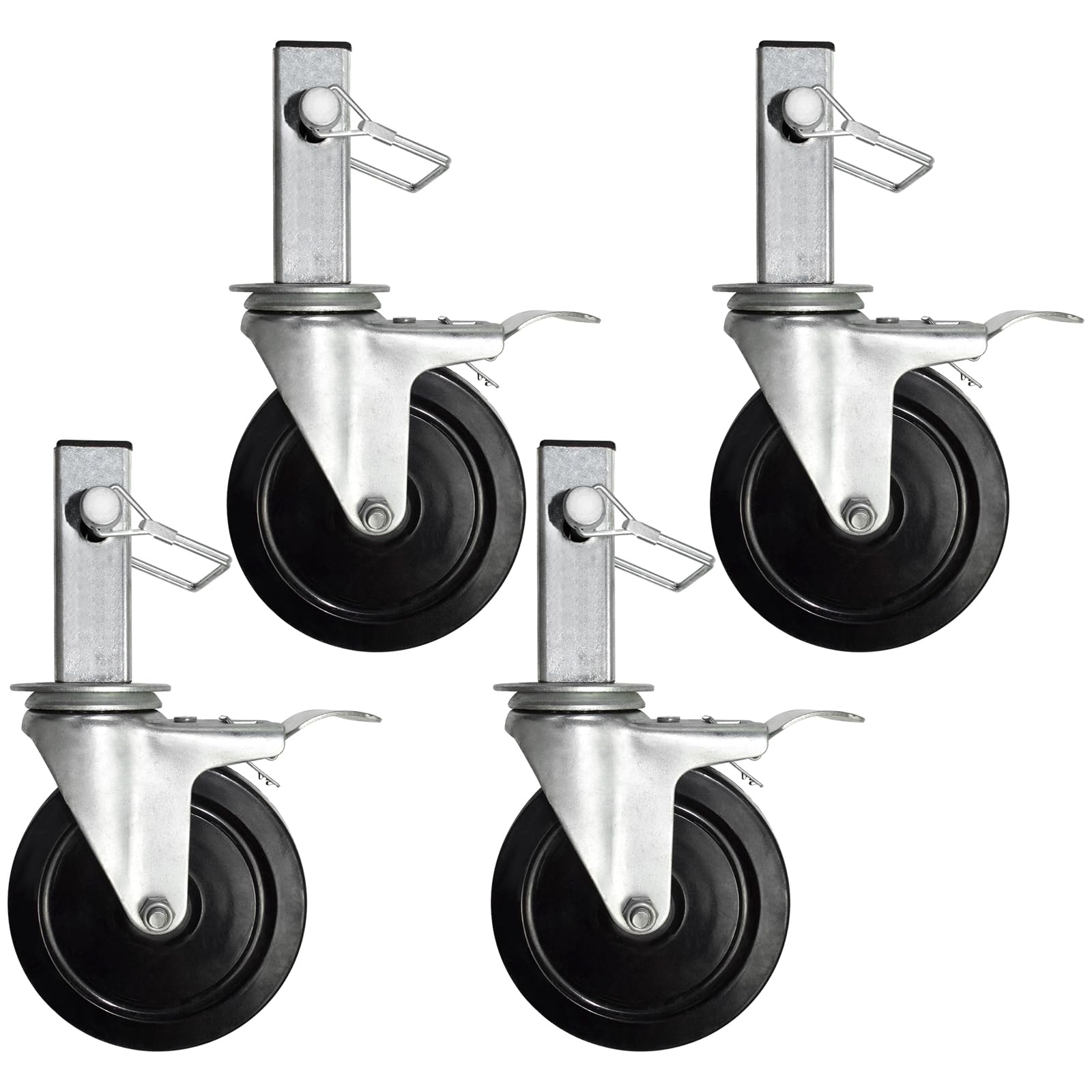 Buy MSWY 5 Inch Scaffolding Casters, Set of 4 Heavy Duty Baker Scaffold