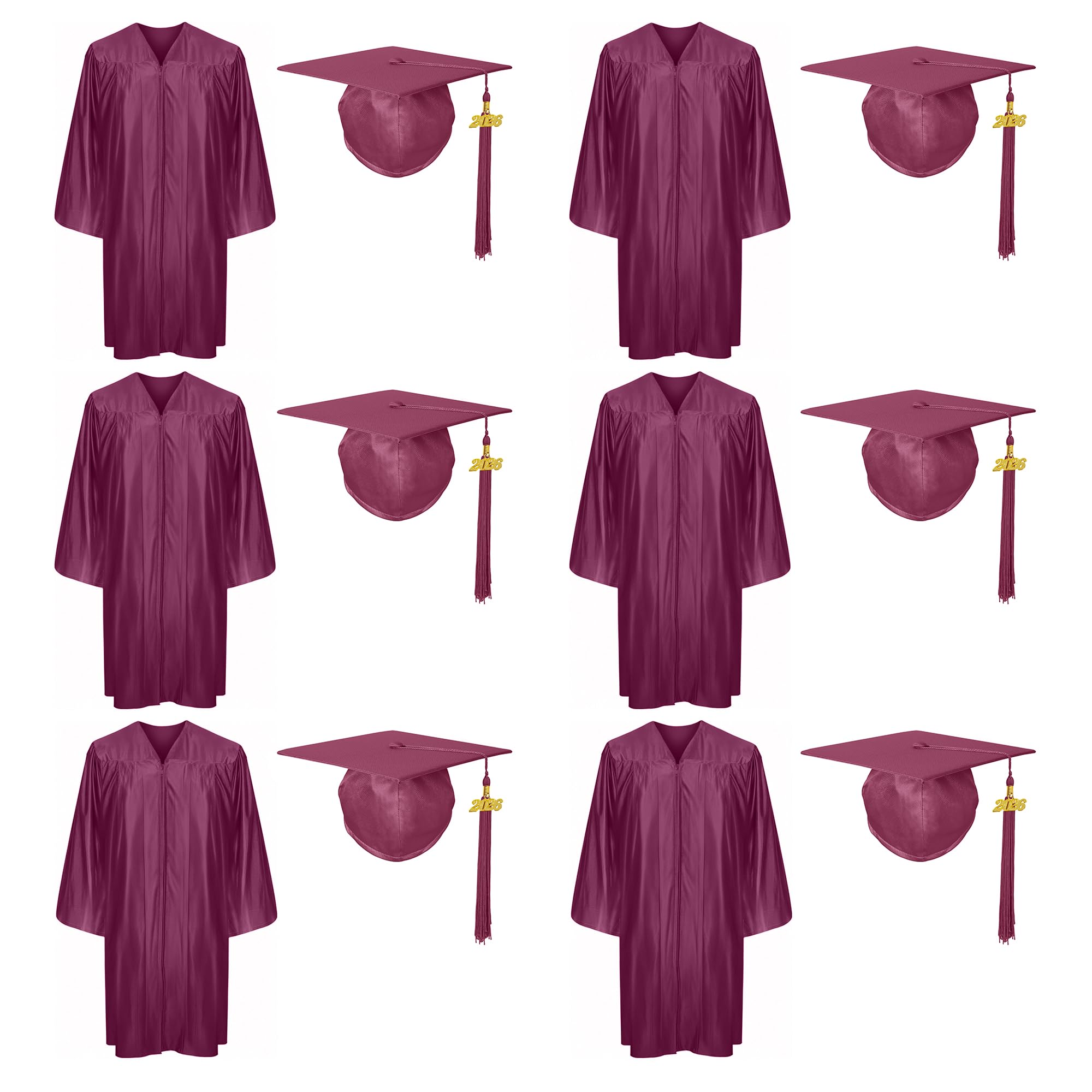 Shiny Preschool Kindergarten Graduation Cap Gown Set for Kids With 2026 2025 Tassel Charm