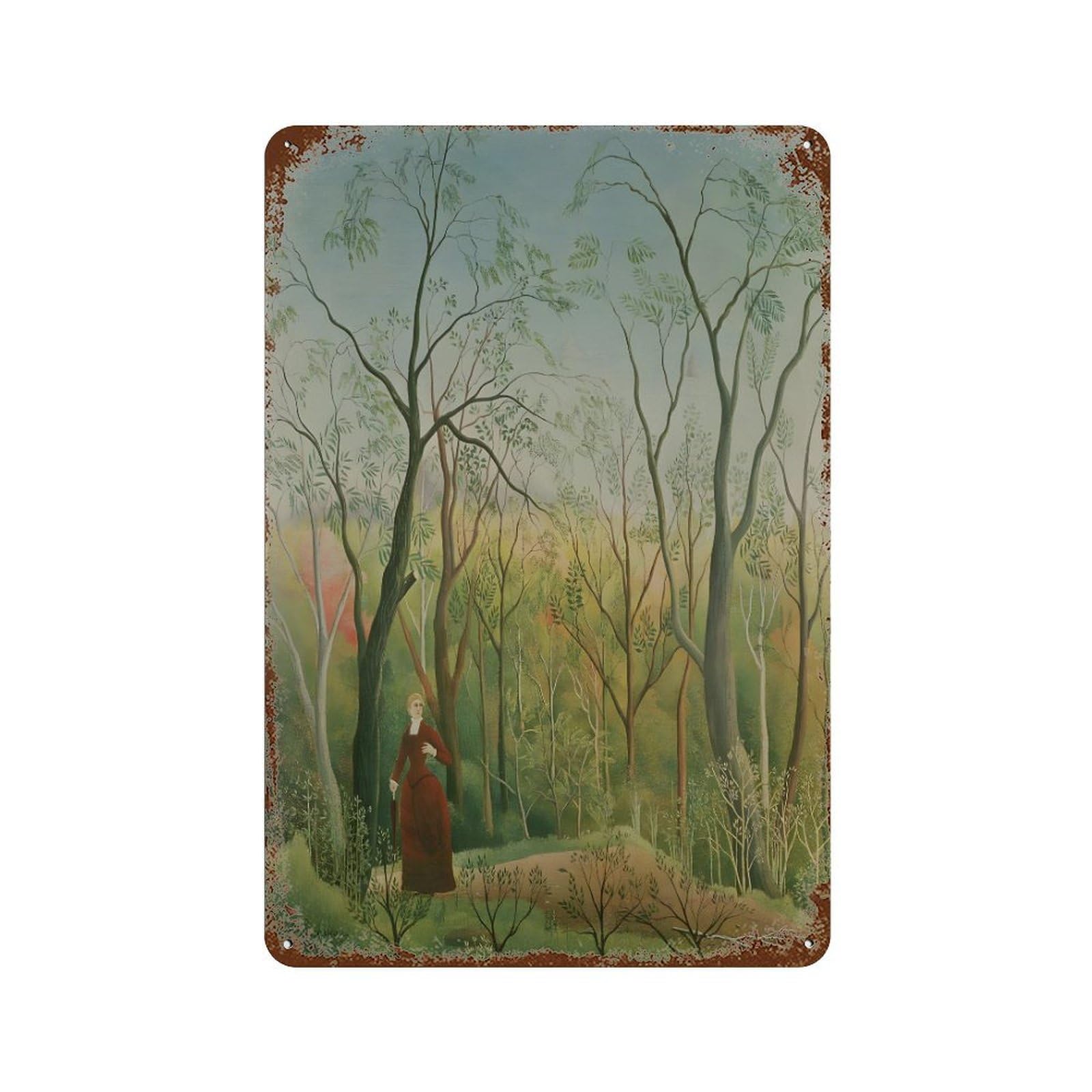xiaoxiaoshen Henri Rousseau (8) Wall Decor Art Metal Tin Poster Modern Home Decor Art Home Bar Shop Decorations Vintage Sign 30x20cm