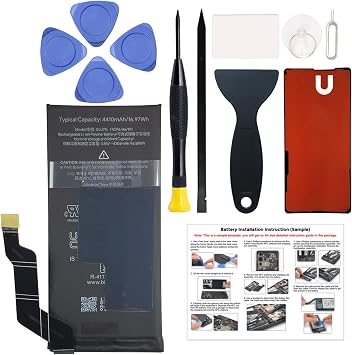 New Upgraded Battery for Pixel 6A, GLU7G Replacement Battery Compatible with Pixel 6A, with Repair Tools & Instruction