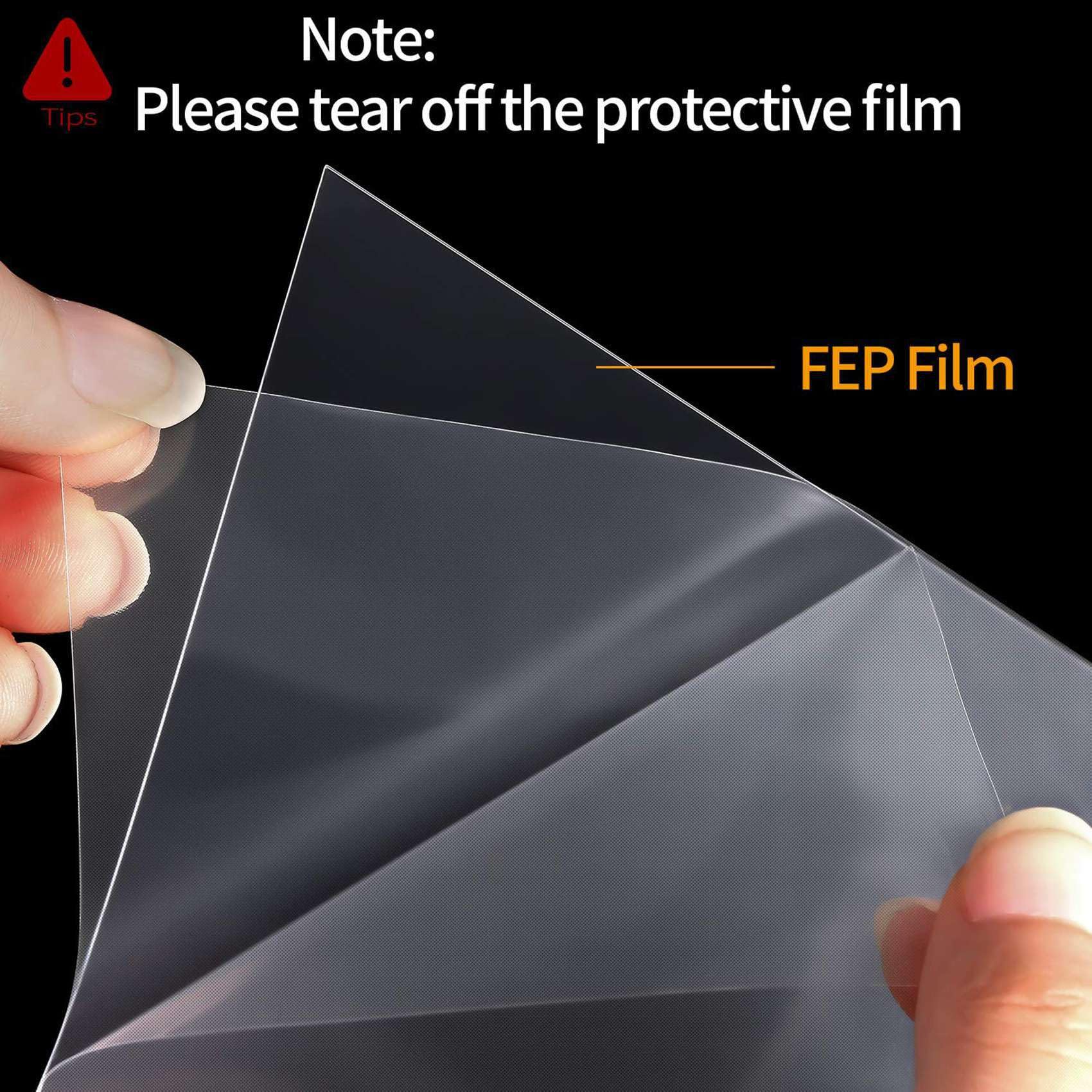 60PZ Film FEP 200X140X0.15 mm di Spessore per Stampanti 3D UV, Resina LCD SLA, con 2 Pezzi di Ricambio Spatole nel Plastica