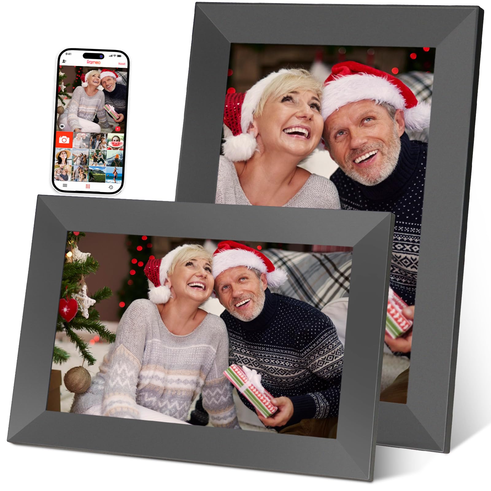 Smart WiFi Digital Photo Frame for Phone, 10.1 inch HD Touch Screen