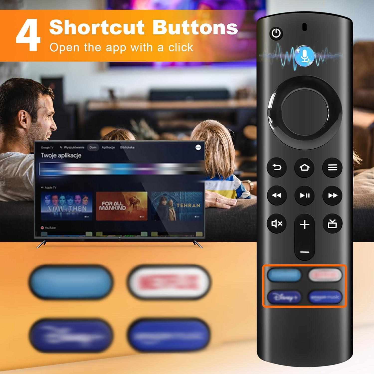 Télécommande vocale Smart TV 3 génération Remplacement S-ti-CK 2 gen 3 gen 4K Lite AG016