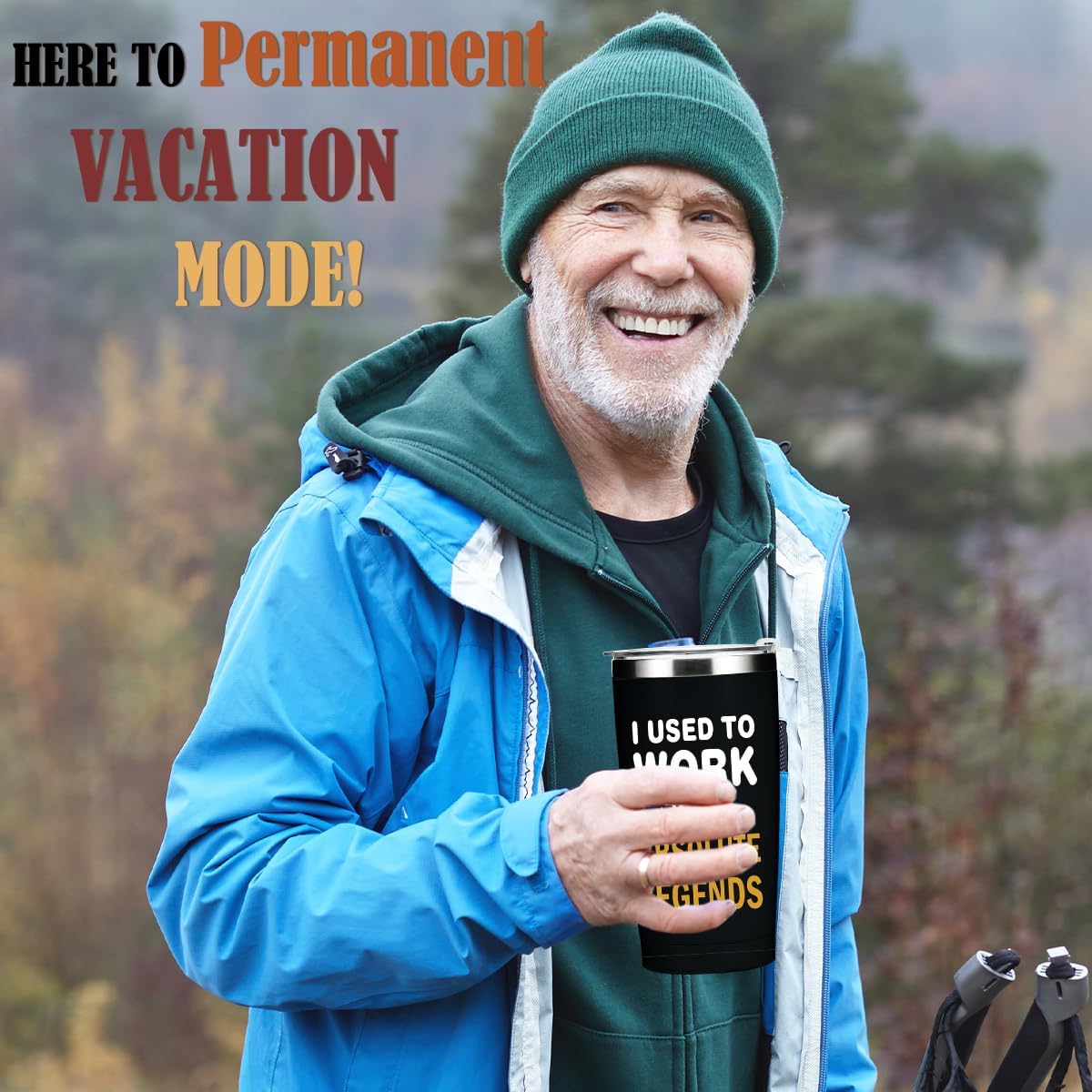 Retirement Gift for Man, Funny Traitor Noun Insulated Tumbler, Farewell Gifts for Coworkers, 20 Oz Stainless Steel Coffee Mug, Going Away Gifts for Coworkers Friend, Thermal Cup Thermos Water Glasses - Image 5