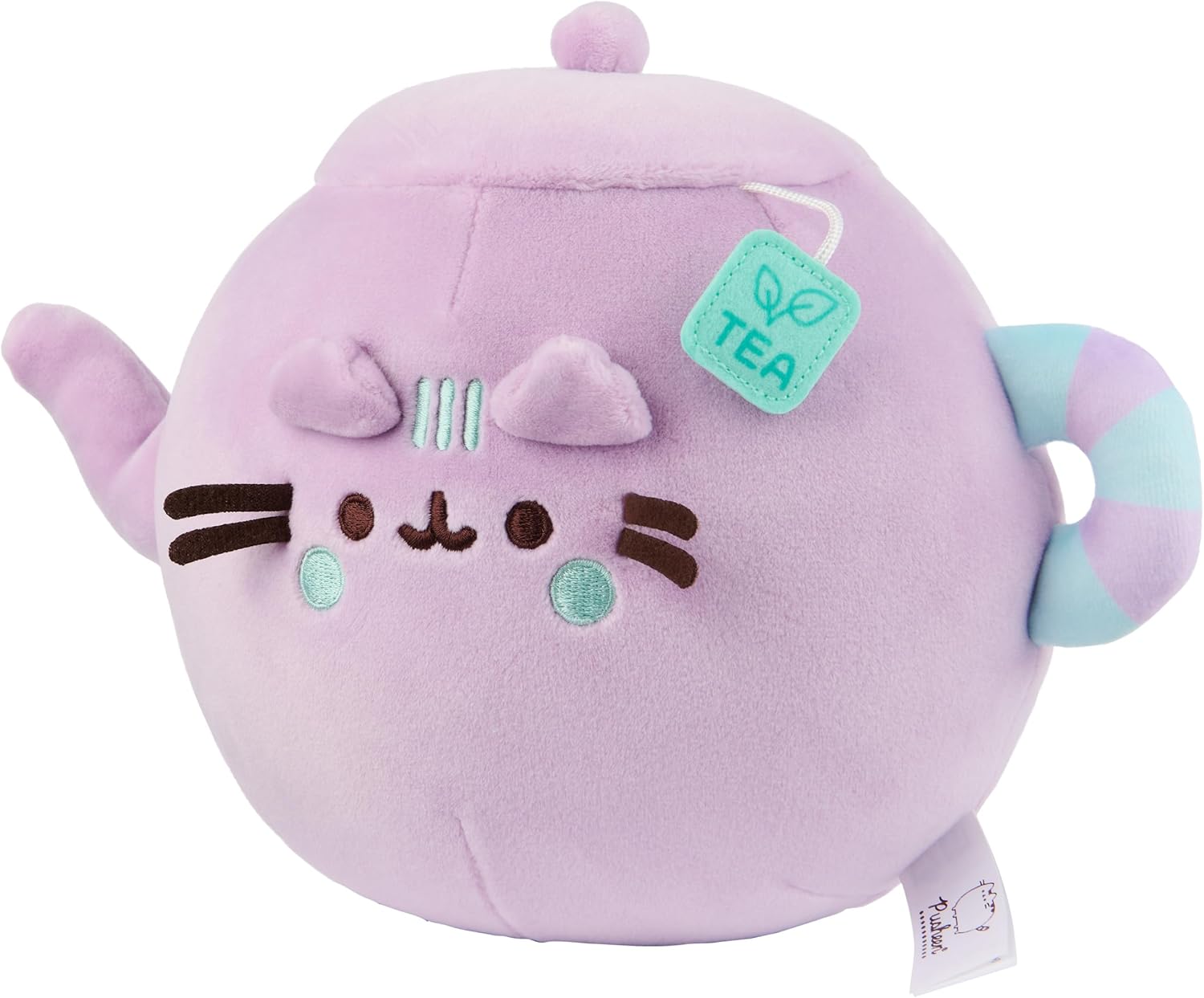 GUND Pusheen’s Kitchen: Teapot Squisheen Plush, Squishy Toy Stuffed Animal for Ages 8 and Up, Purple, 6” - Image 3