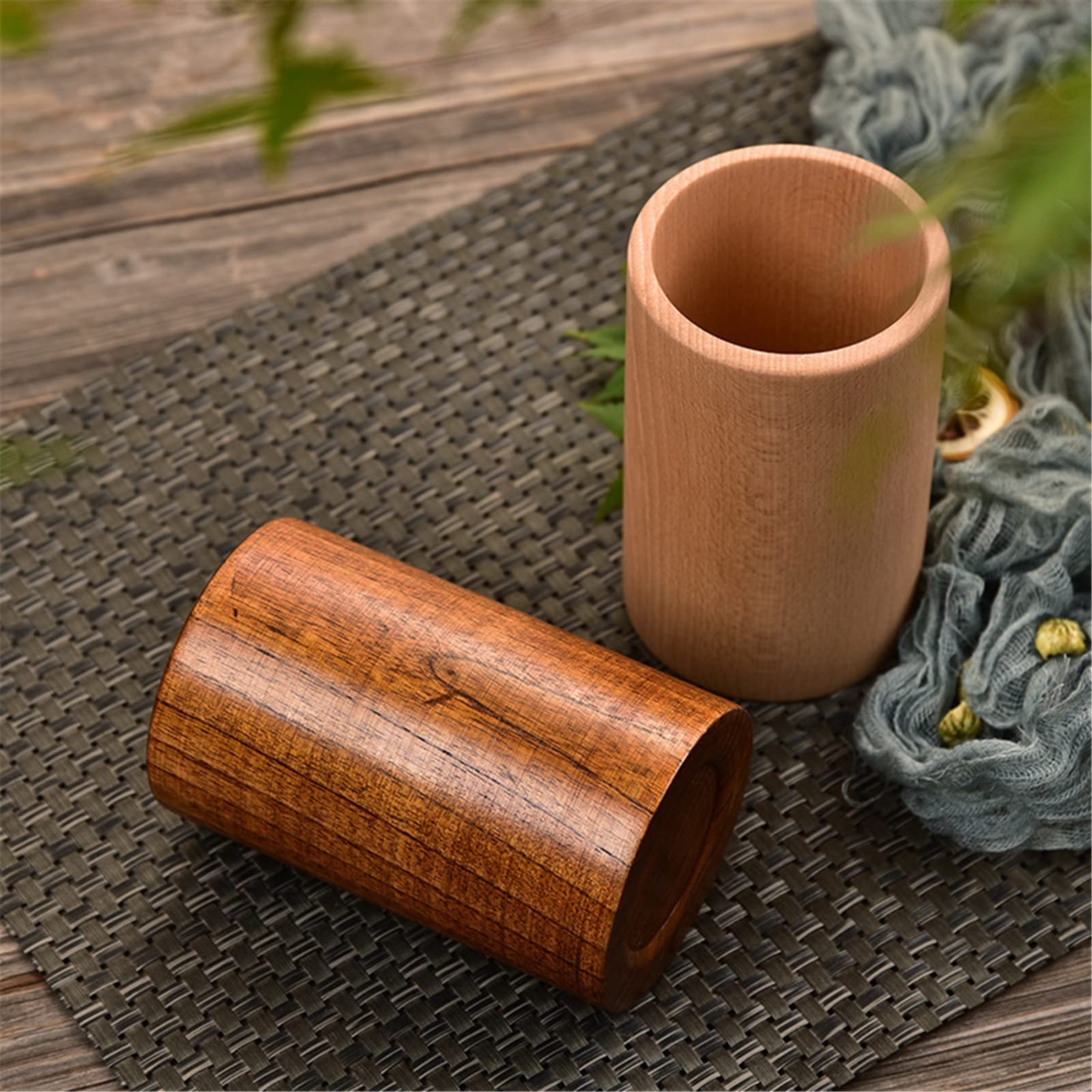 旭川クラフト sasaki ササキ工芸 デュプレックスペンホルダー 国産クラフト 木製 ペン立て／ペントレー ウォールナット 北海道タモ |  MUKU工房 ペンスタンド 木製 デスクオーガナイザー用の木製ペンポットペンシルホルダーカップ オフィススクール用 (色 : 褐色, Size :