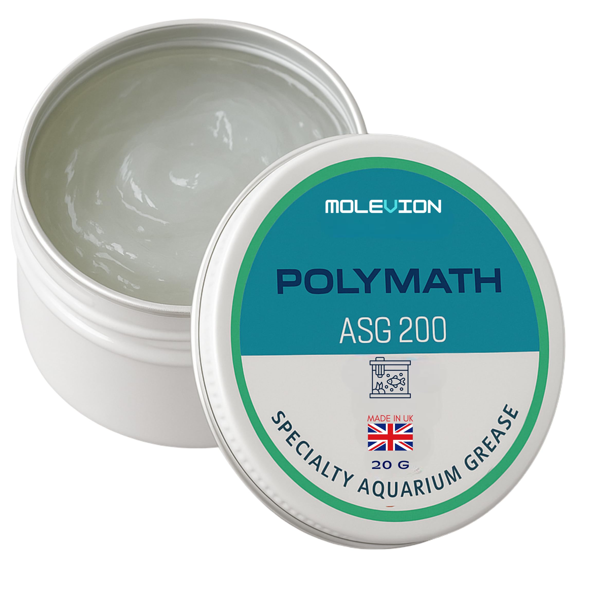 Molevion Polymath Specialty Aquarium Grease 20g, Fish-Safe Lubricant for Aquarium & Pond Equipment, O-Rings, Seals - Image 3