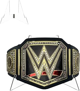 ZQYALPSID Championship Belt Display Stand, High Flexibility Wrestling Champion Belt Title Acrylic Holder, Suitable for Heavy Duty Wrestling Belts and Other Replica Belts (Belt Not Included