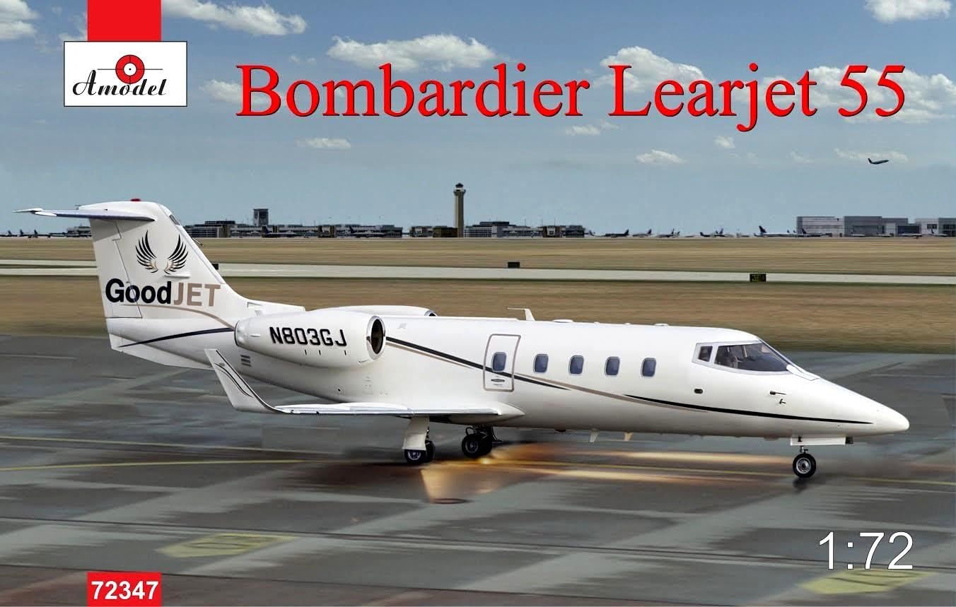 Plastic Model Bombardier Learjet 55 1/72 Amodel 72347