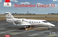 Vista 5 de Modelo de plástico Bombardier Learjet 55 1/72 Amodel 72347