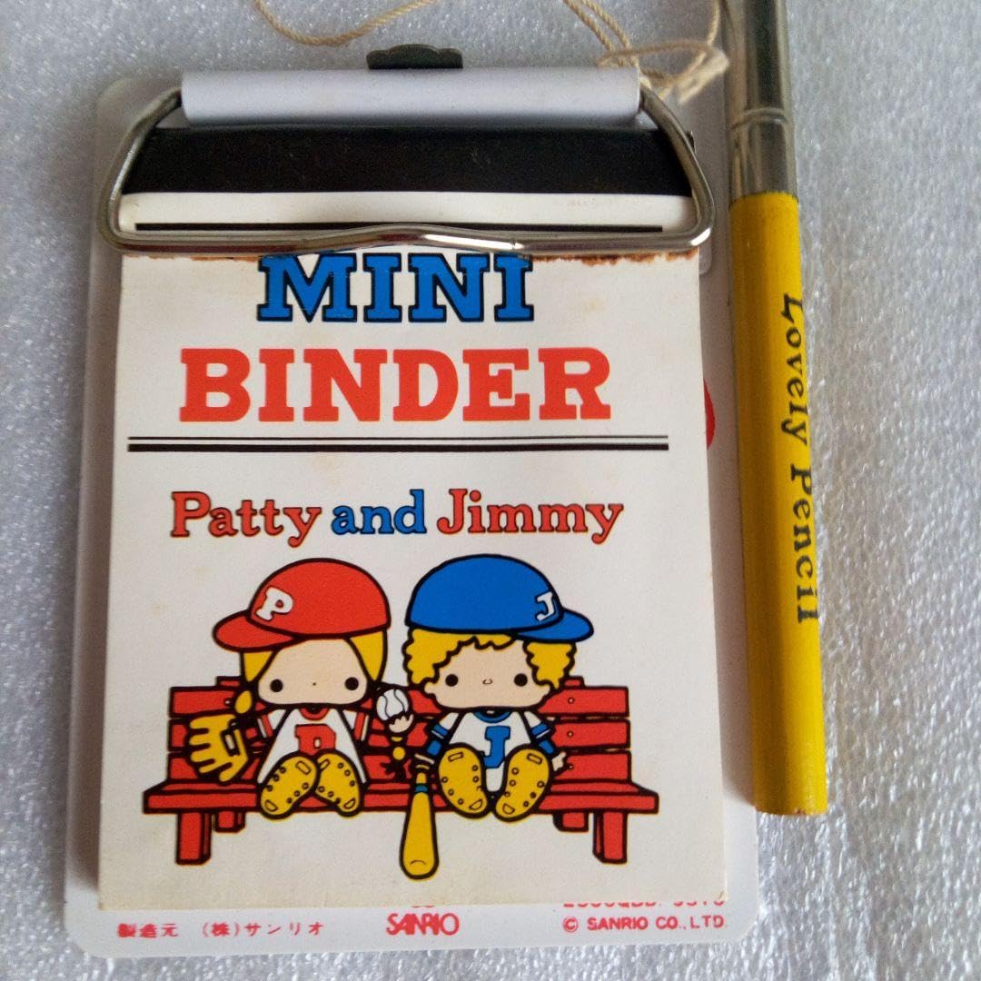 レトロPINNY-MU グッズ　シ−ル付きメモ用紙　他 Amazon.co.jp: パティ&ジミー ミニバインダー メモ帳と鉛筆付き レトロ