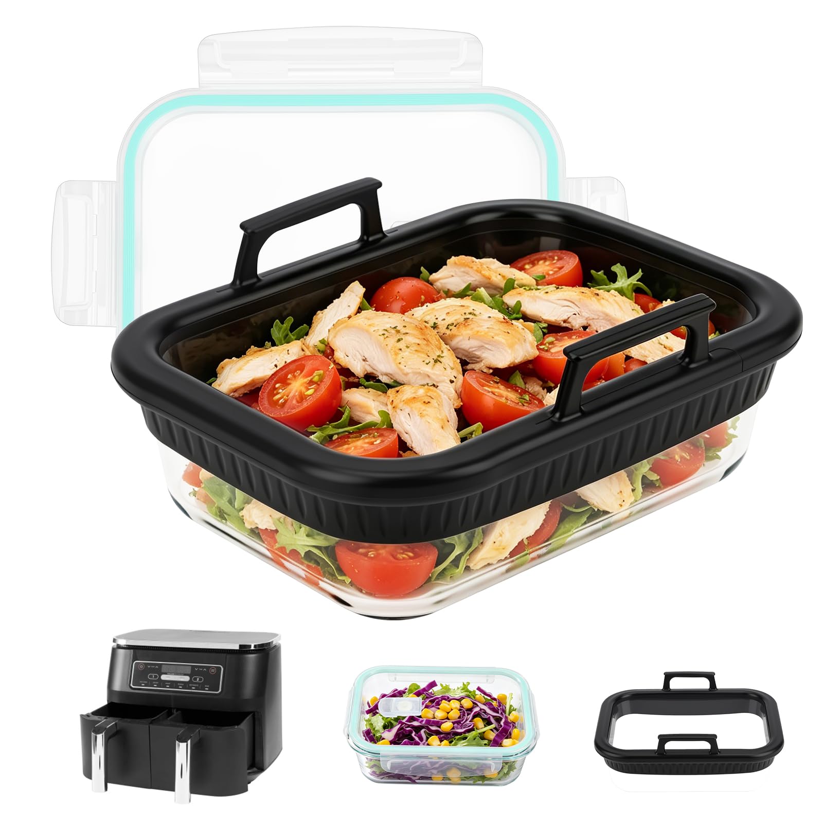 Plat à gratin pour air fryer Ninja pour cuisiner des lasagnes maison en famille
