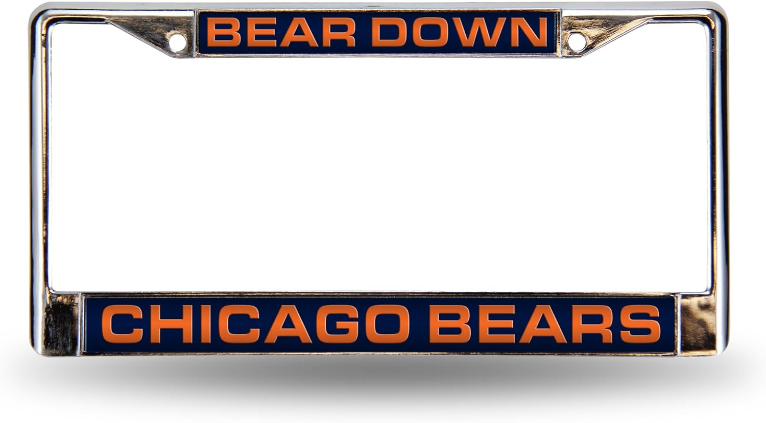 Rico Industries NFL Football 12" x 6" Laser Cut Chrome Frame - Car/Truck/SUV Automobile Accessory