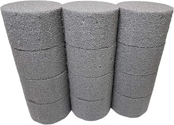 12 Dry Florist Foam Blocks (Cylinder Shape) for Crafts - Flower Arranging Accessories for Wedding