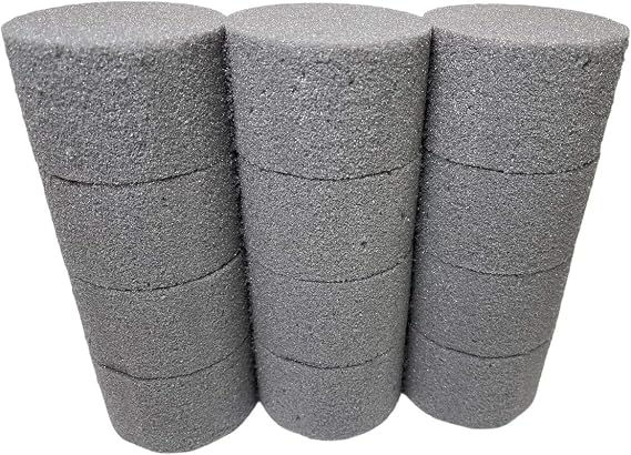 12 Dry Florist Foam Blocks (Cylinder Shape) for Crafts - Flower Arranging Accessories for Wedding