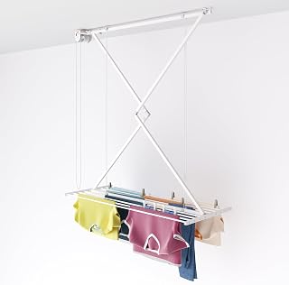 Foxydry Mini, klappbarer wäscheständer, deckenmontage, 128 cm