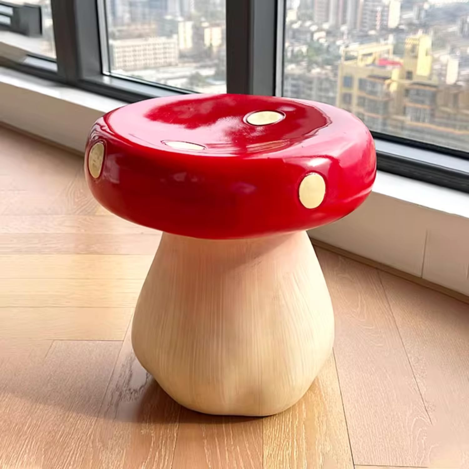 Amazon｜Jshigogo キノコのスツール 玄関の靴のスツール キノコの装飾