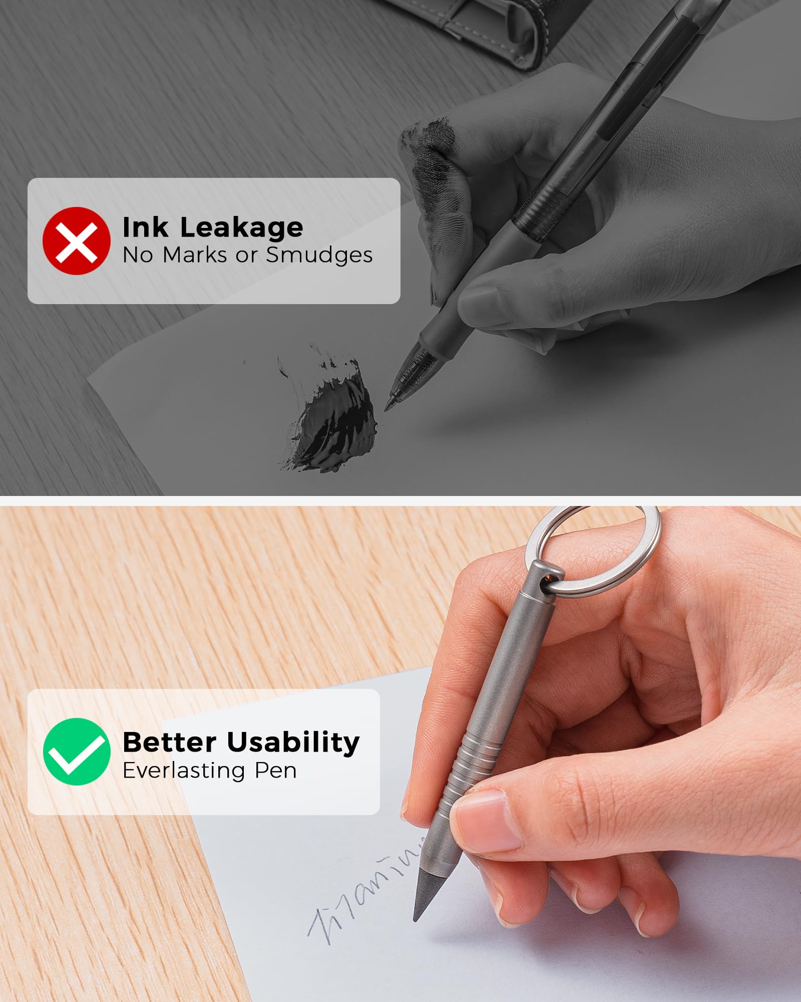 Amazon.com: FEGVE Titanium Inkless Pencil, Everlasting Pencil