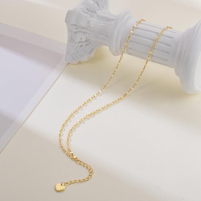 14K Gold Anklets for Women Layered Ankle Bracelets for Women