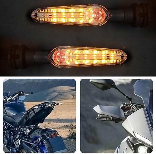 Miniatura 6 de 2 luces LED direccionales de repuesto para Yamaha MT07 Tracer 700 XJ6 FZ6 MT09 900 MT10 YZF R1 R3 R6 R6S FZ6 FZ1 FZ Fazer FZ6R FZ07 FZ8 FZ09 TMAX