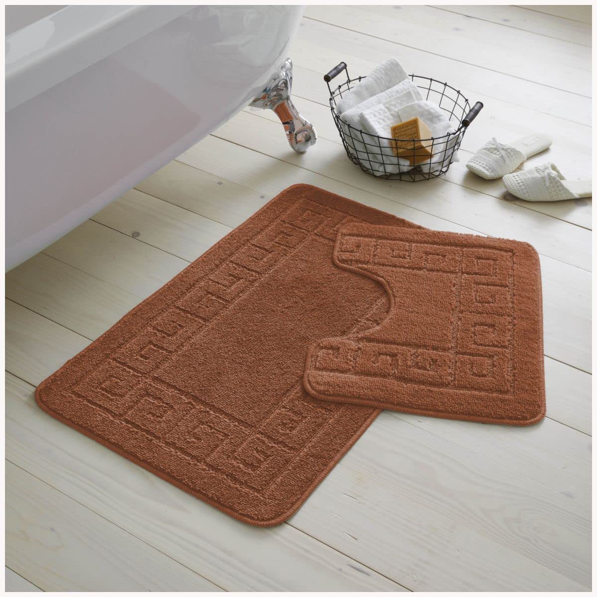 Gaveno Cavalia Super Absorbent 2 PIECE GREEK BATH SET Terracotta