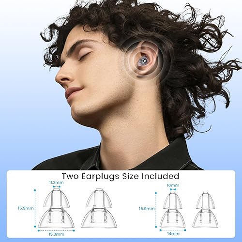 Miniatura 3 de Tapones para los oídos para concierto, 2 pares de tapones de silicona para conciertos y músicos, tapones reutilizables de silicona líquida para