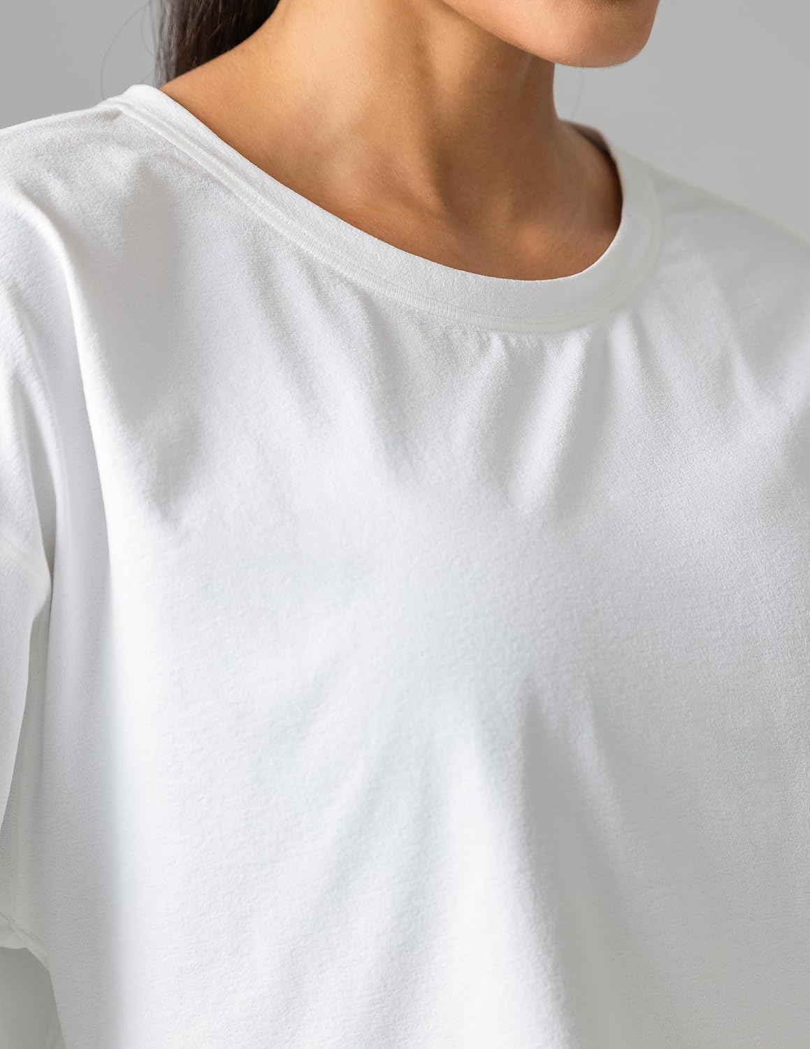 Colorfulkoala Long Sleeve Shirts for Women Oversized Crew Neck Tops Casual Workout Fashion T-Shirts