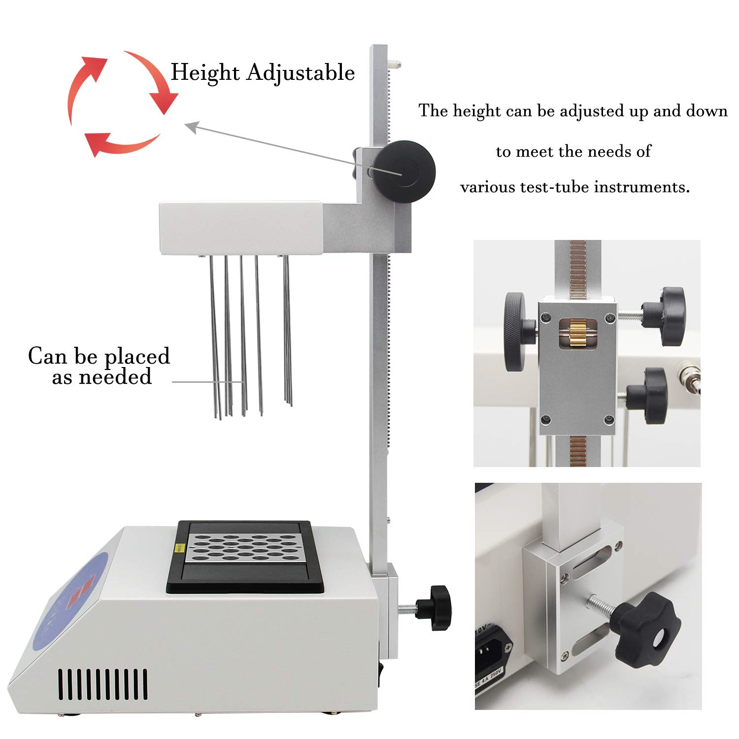 Md200?1 L'azote évaporateur avec bloc 02 49 x Dia 7 mm ambiante + 5 C-150 C Lab Scientifique Instrument