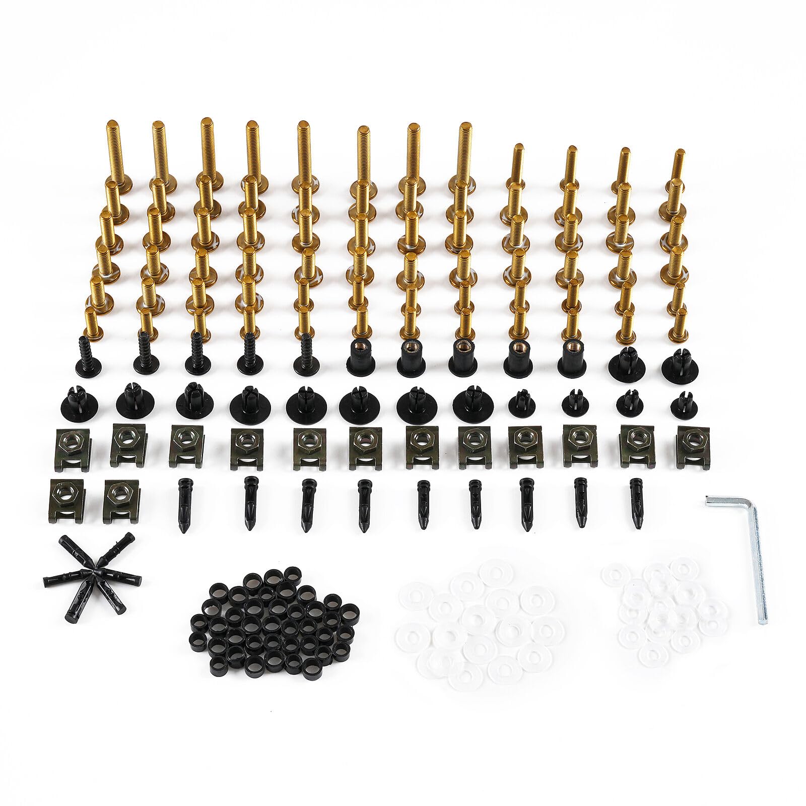 Amazon.com: ASXLAC Gold Complete Motorcycle Stainless Steel