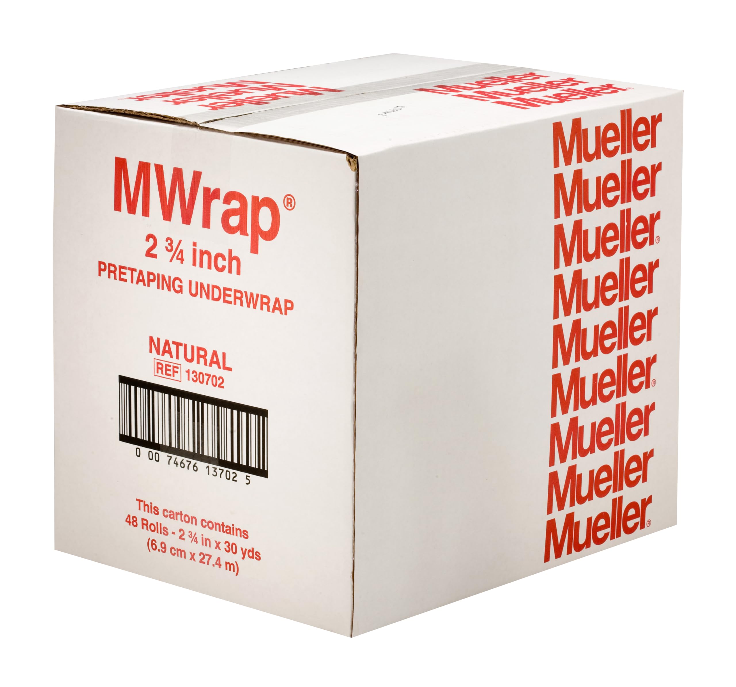 Mueller Venda Mwrap, Unisex Adulto, Blanca, 6.9cm x 27.4m