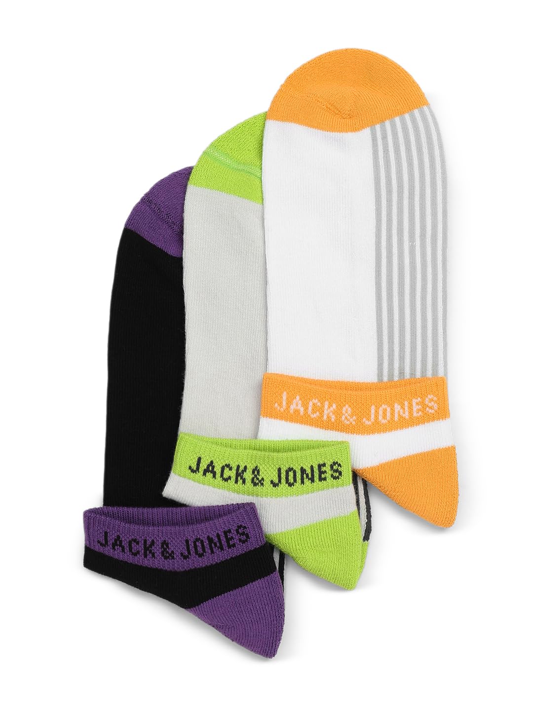 Men Colorblock Multicolor Socks (Pack of 3)-image-24
