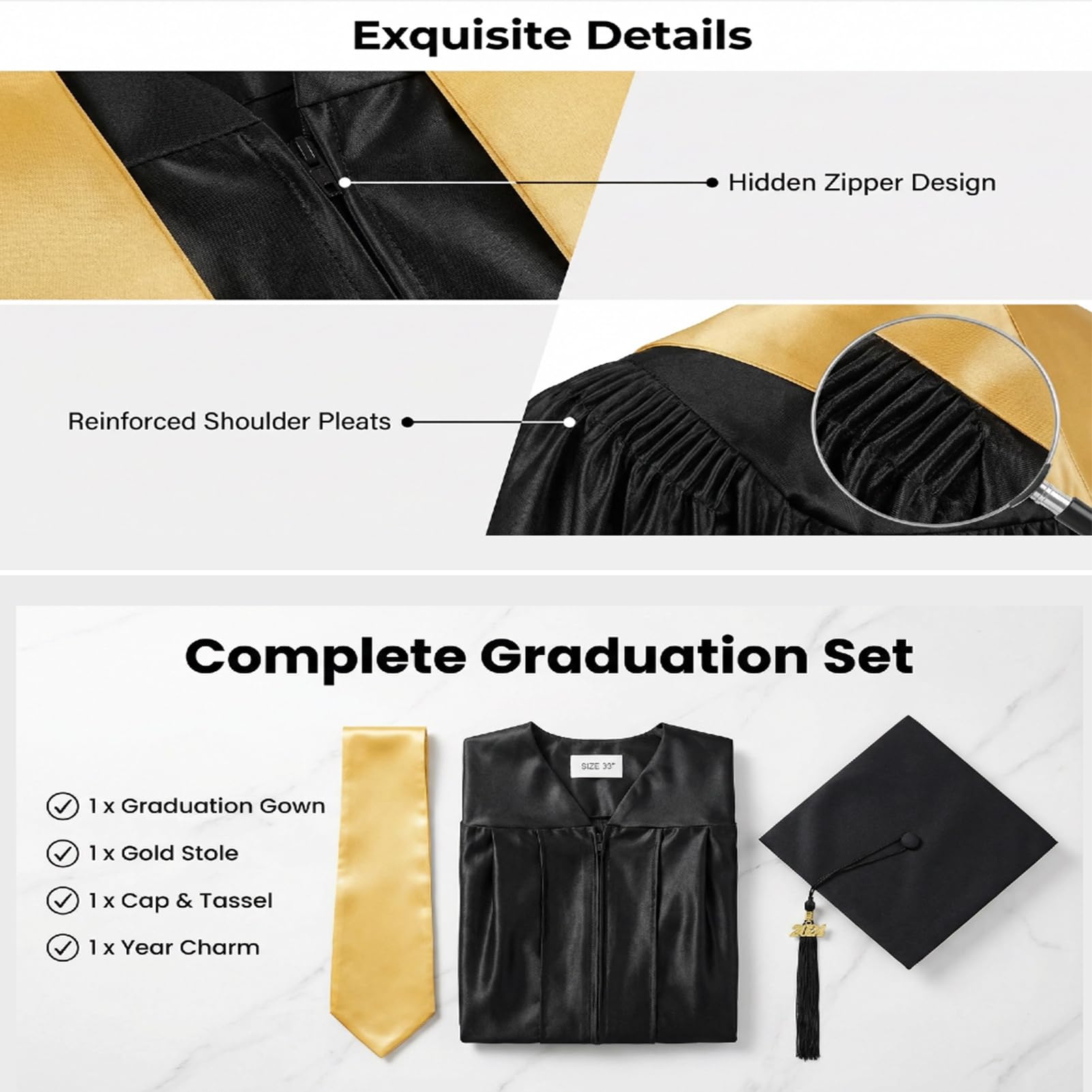 Cappelli e abito per la scuola materna 2026 Congratulazioni Grad Outfits